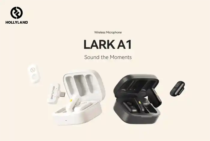 Hollyland LARK A1 Combo Wireless Microphone System with USB-C and Lightning Connectors